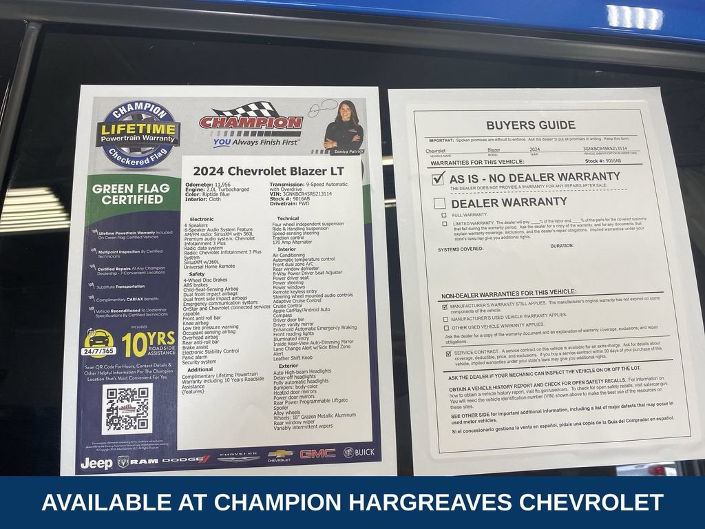 Used 2024 Chevrolet Blazer LT w/ Convenience Package FWD image 43