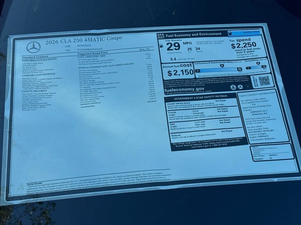 Used 2026 Mercedes-Benz CLA 250 CLA 250 image 8