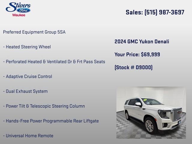 Used 2024 GMC Yukon Denali w/ LPO, Floor Liner Package AWD/4WD image 22