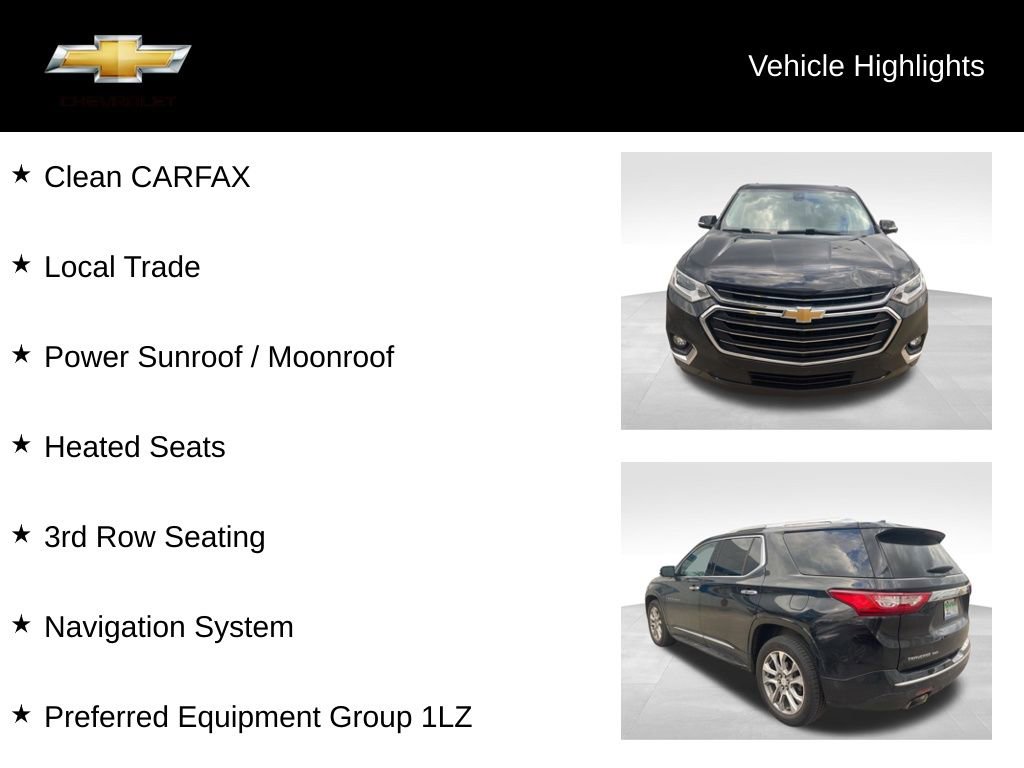 Used 2018 Chevrolet Traverse Premier w/ LPO, 'HIT The Road' Package AWD/4WD image 18