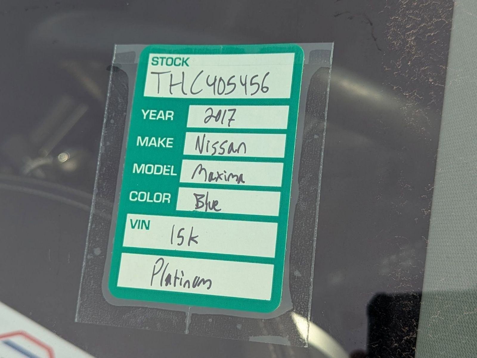 Used 2017 Nissan Maxima Platinum w/ Medallion Package image 10