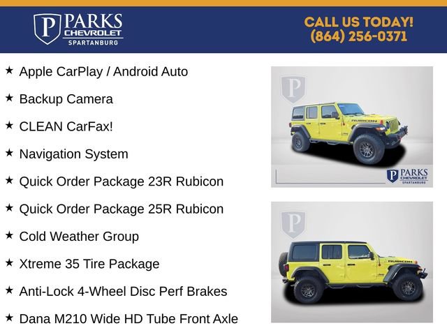Used 2023 Jeep Wrangler Unlimited Rubicon w/ Xtreme 35 Tire Package AWD/4WD image 4