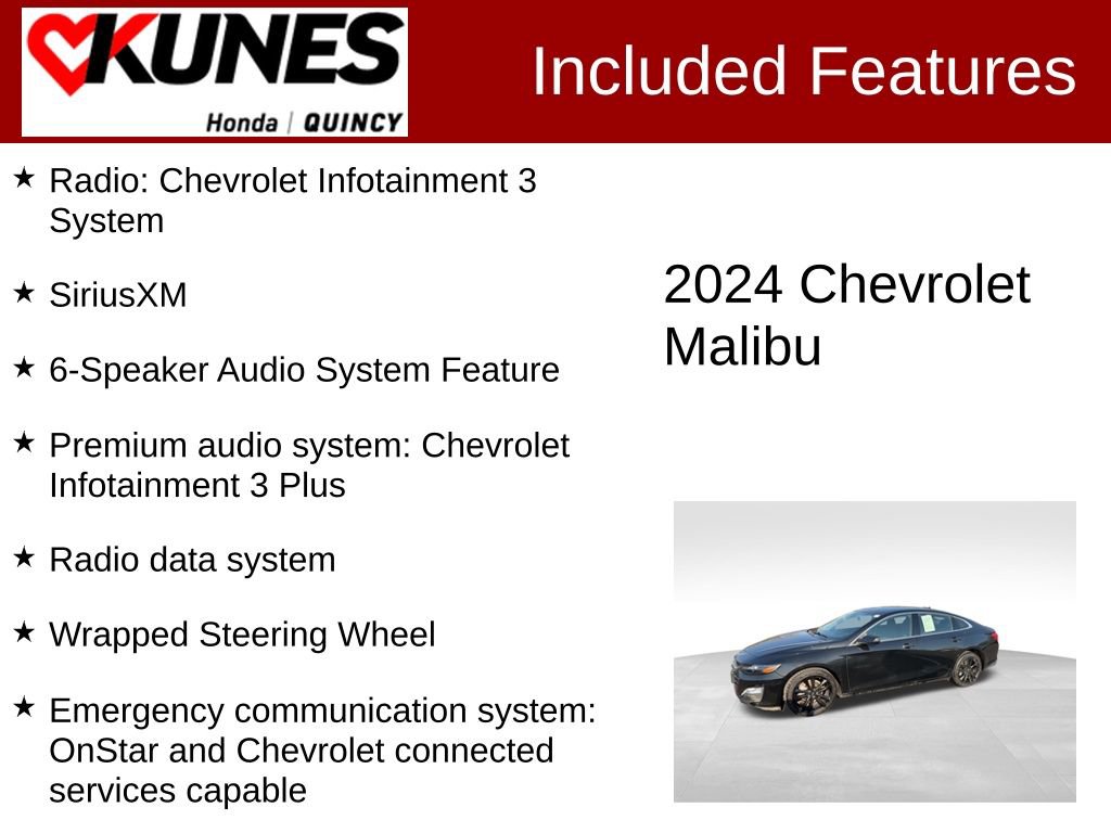 Used 2024 Chevrolet Malibu LT w/ Midnight Edition FWD image 2