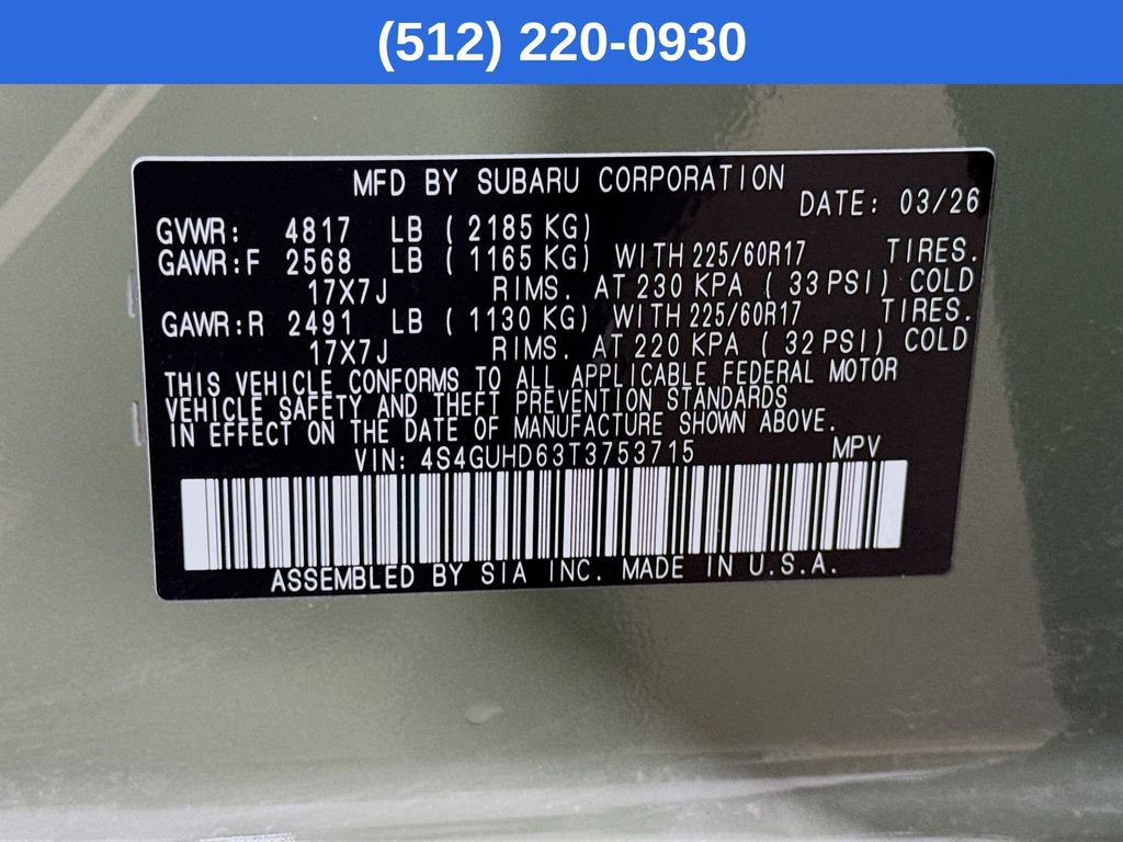 Certified 2026 Subaru Crosstrek 2.5i Premium AWD/4WD image 41