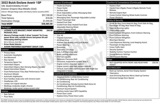 Certified 2022 Buick Enclave Avenir image 23