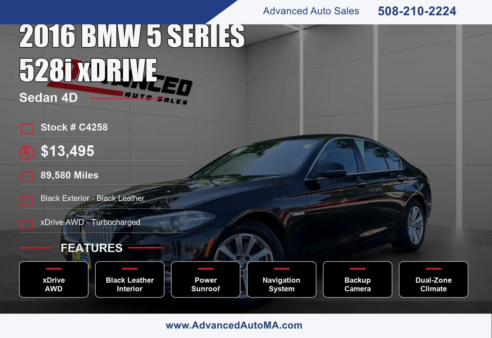 Used 2016 BMW 528i xDrive Sedan
