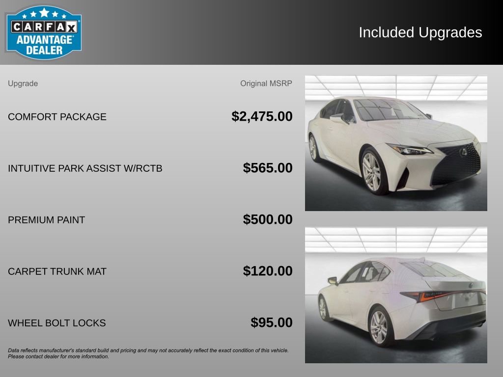 Used 2024 Lexus IS 300 w/ Comfort Package RWD image 3