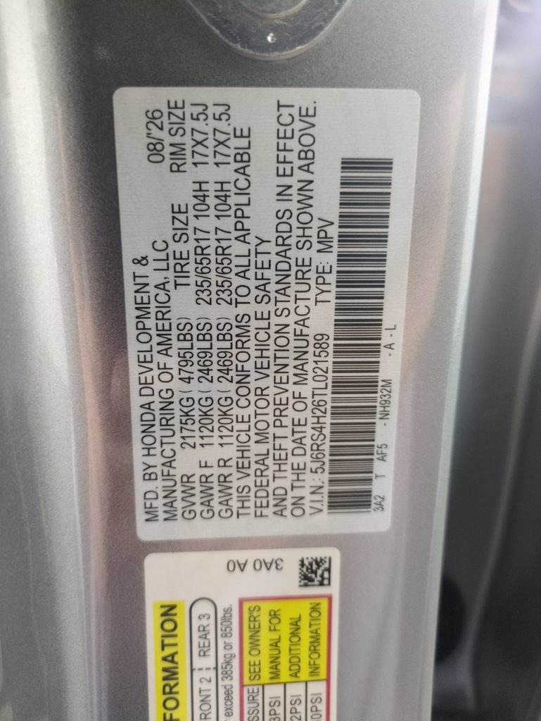 New 2026 Honda CR-V LX image 28
