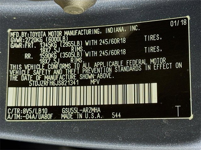 Certified 2018 Toyota Highlander XLE image 17