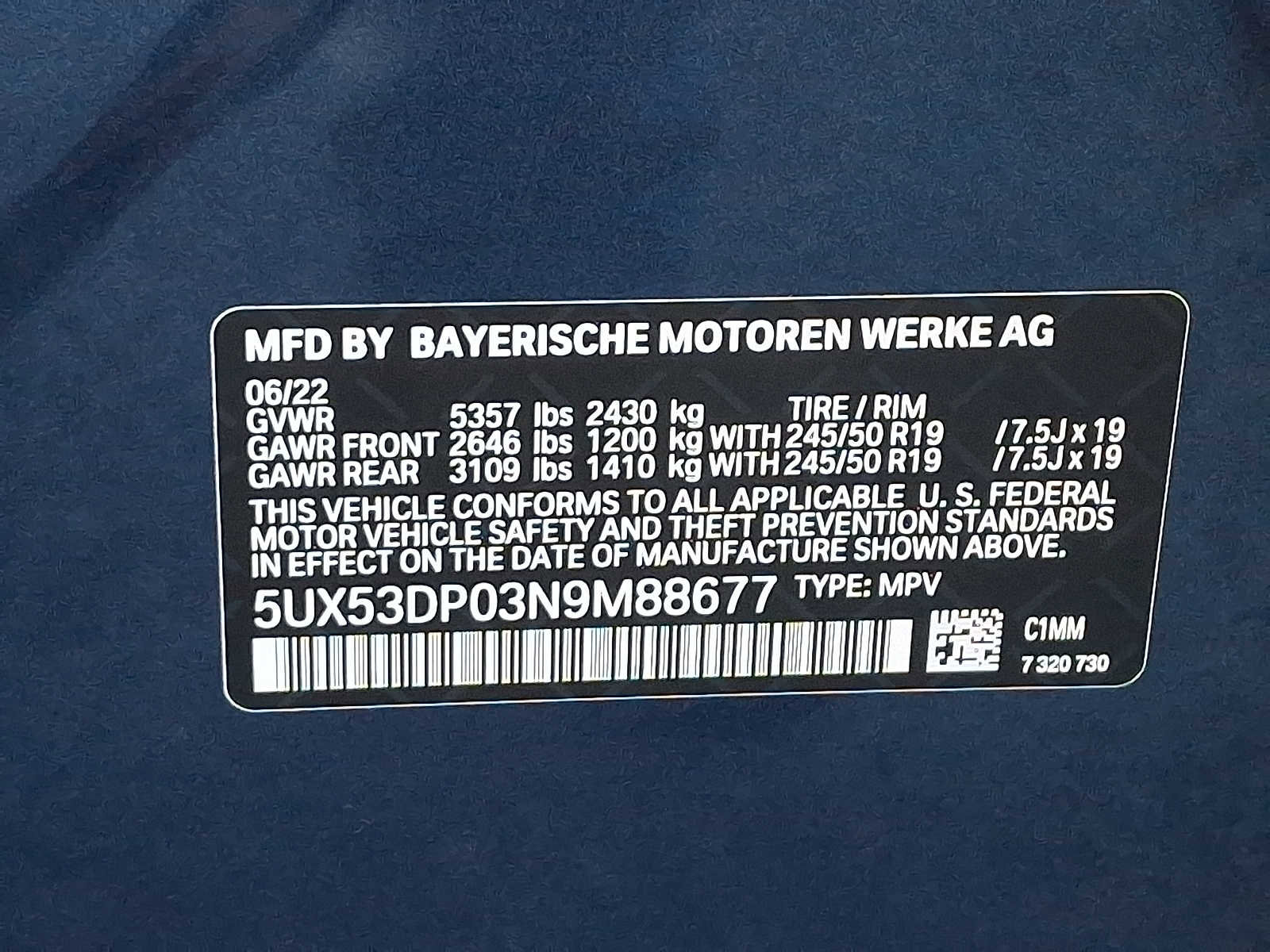 Used 2022 BMW X3 xDrive30i w/ Premium Package 2 image 27