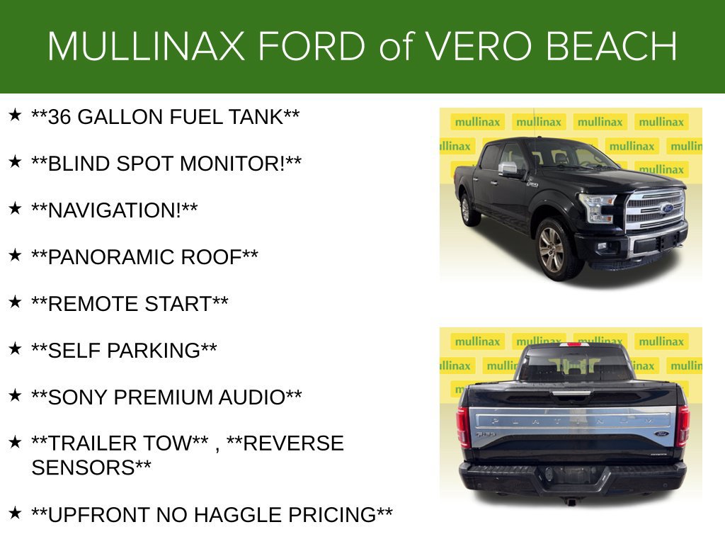 Used 2016 Ford F150 Platinum w/ Equipment Group 701A Luxury AWD/4WD image 5