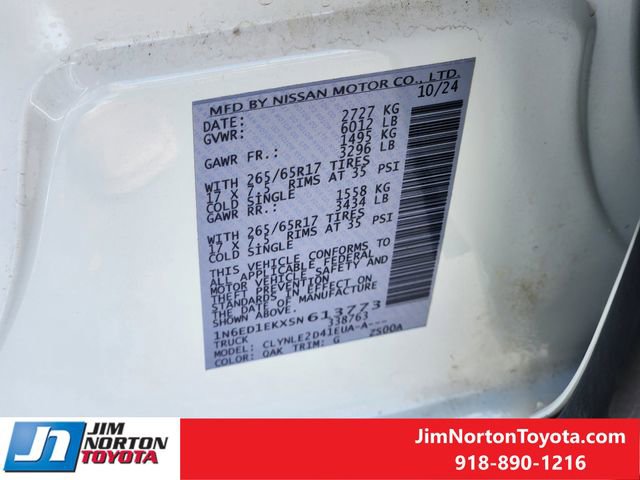 Used 2025 Nissan Frontier SL AWD/4WD image 32