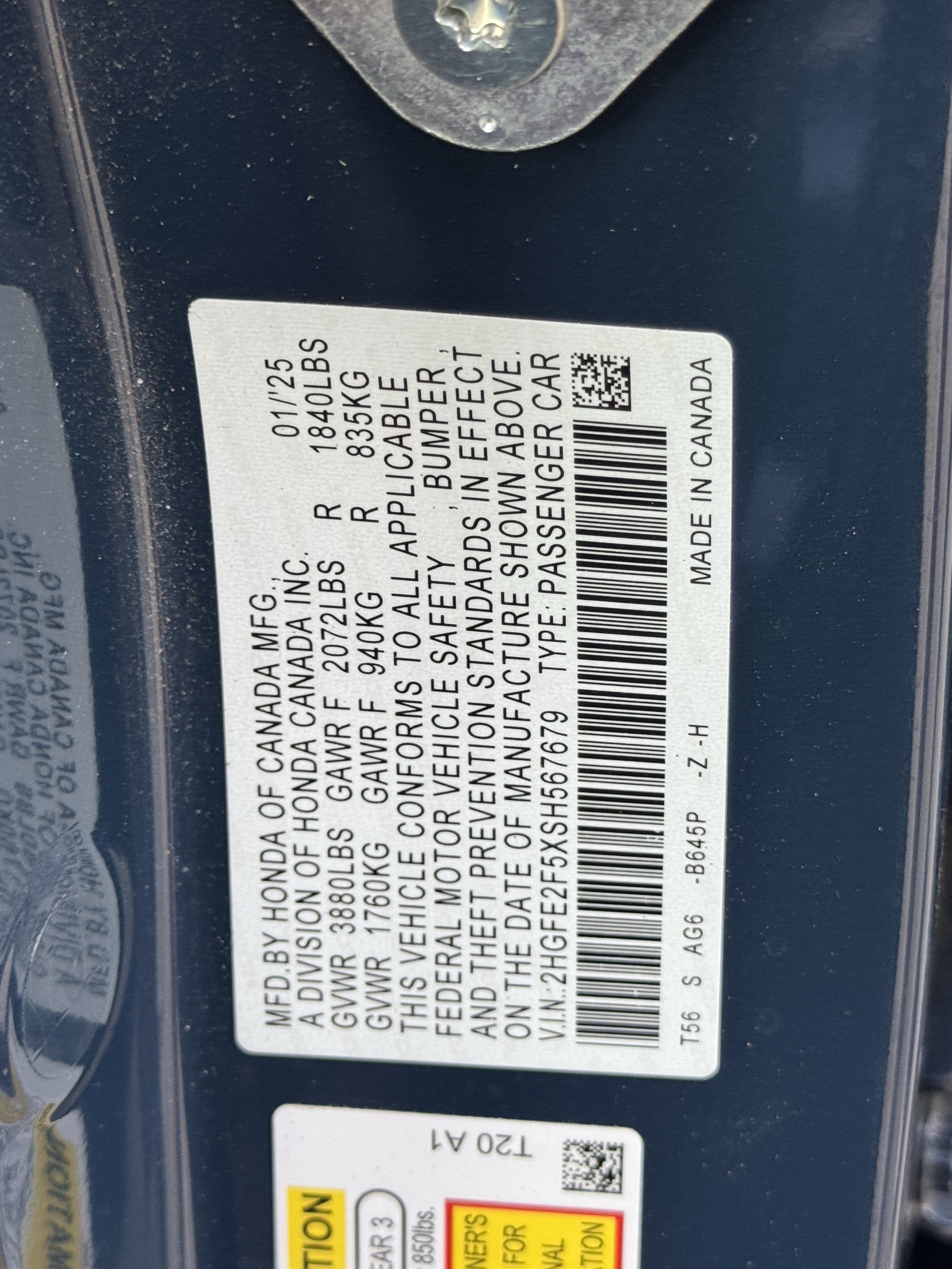 Used 2025 Honda Civic Sport image 26
