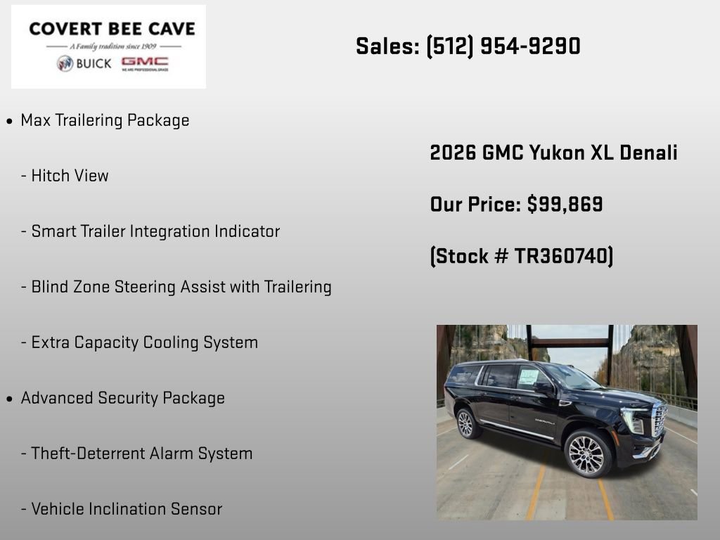 New 2026 GMC Yukon XL Denali w/ Denali Reserve Package AWD/4WD image 24