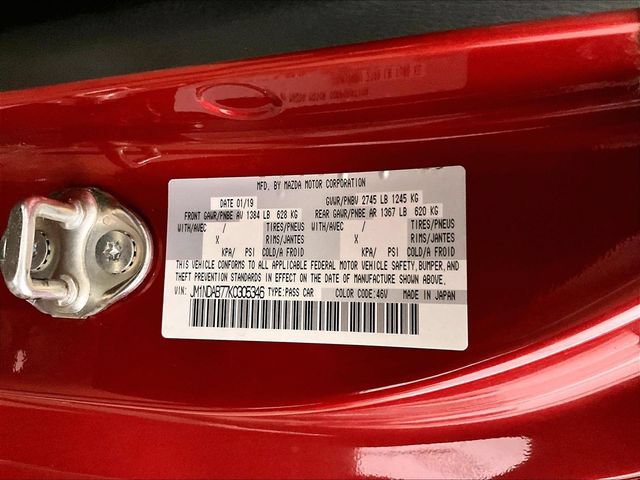 Used 2019 MAZDA MX-5 Miata Sport w/ I-ACTIVSENSE Sport Package RWD image 30