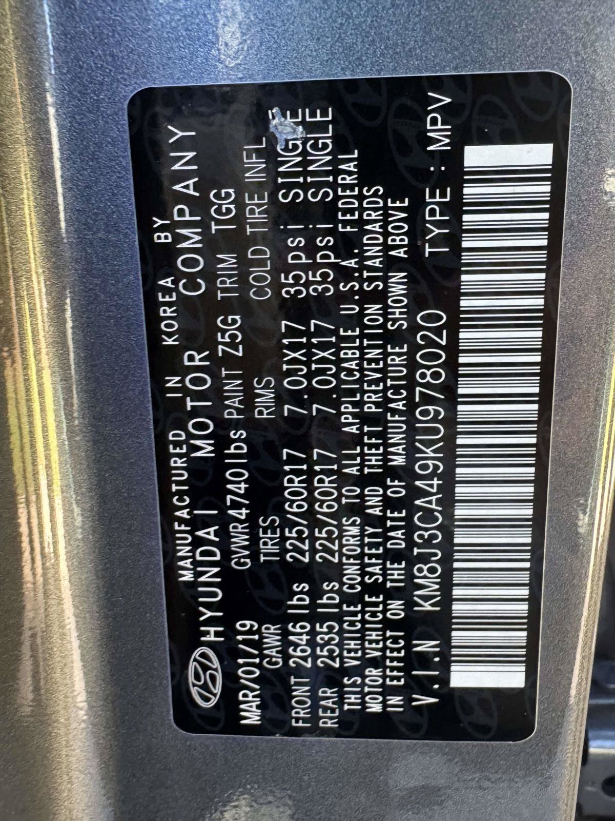 Used 2019 Hyundai Tucson Value AWD/4WD image 34