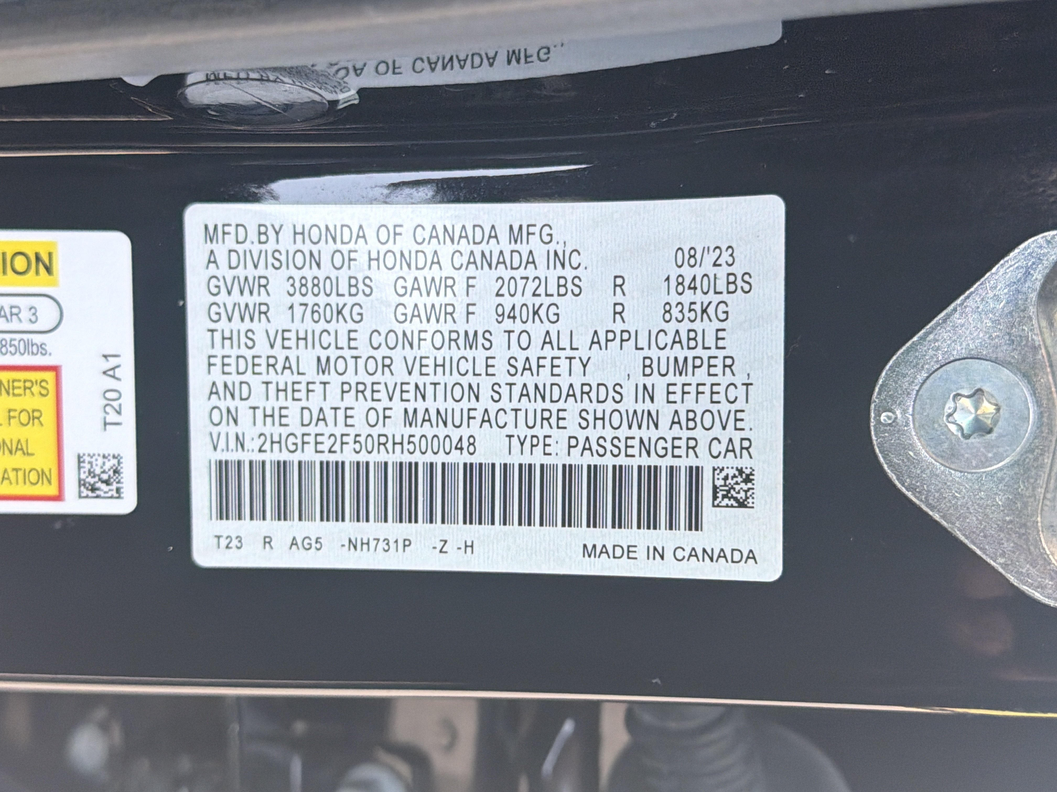 Used 2024 Honda Civic Sport image 36
