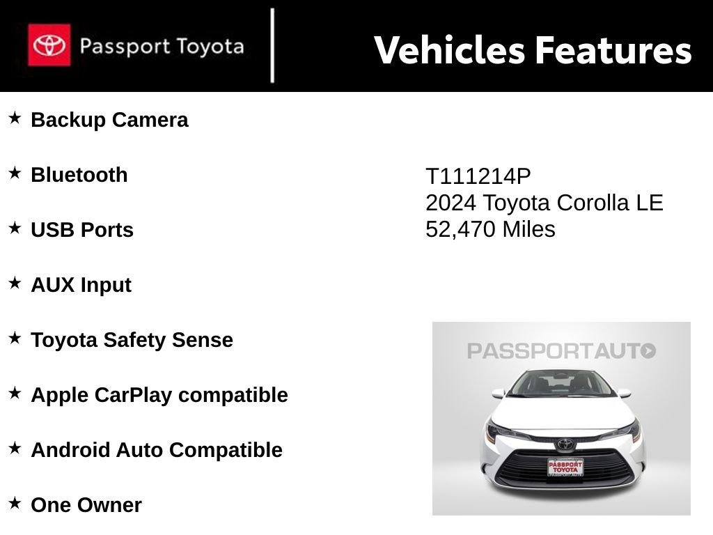 Used 2024 Toyota Corolla LE image 9