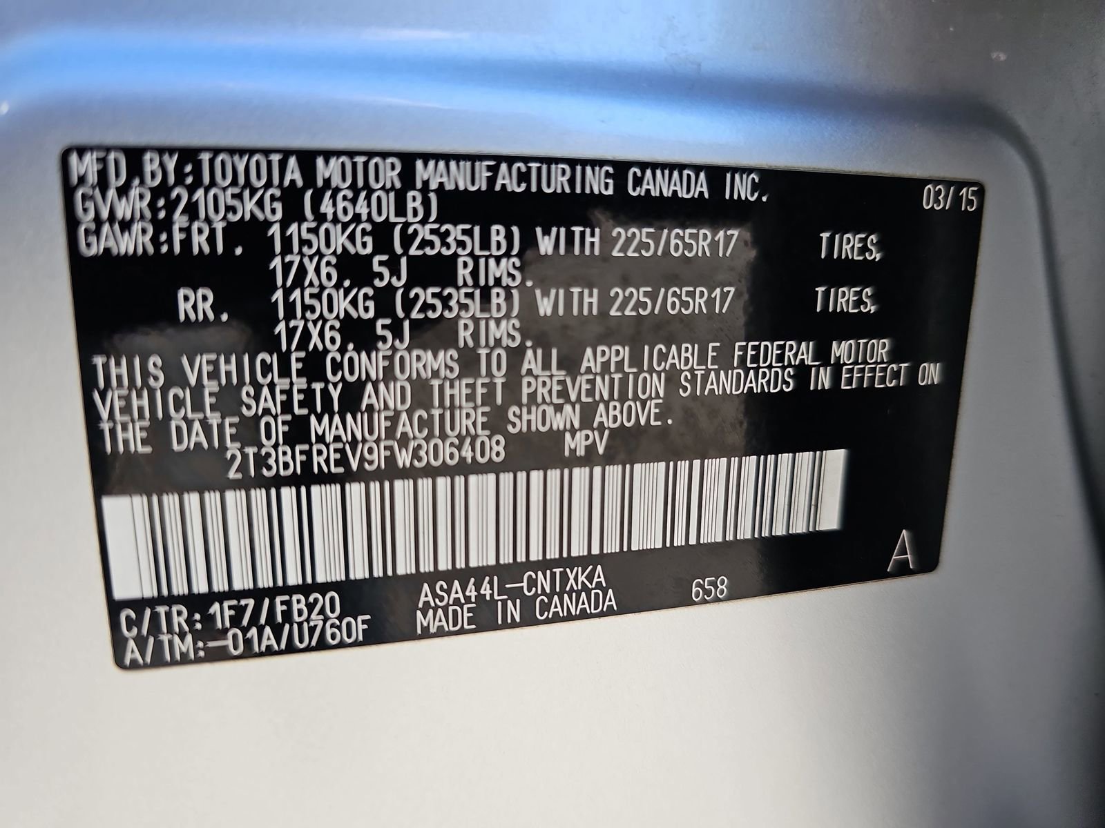 Used 2015 Toyota RAV4 LE image 37