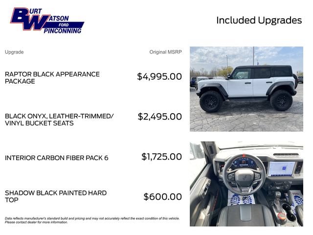 New 2024 Ford Bronco Raptor AWD/4WD image 4