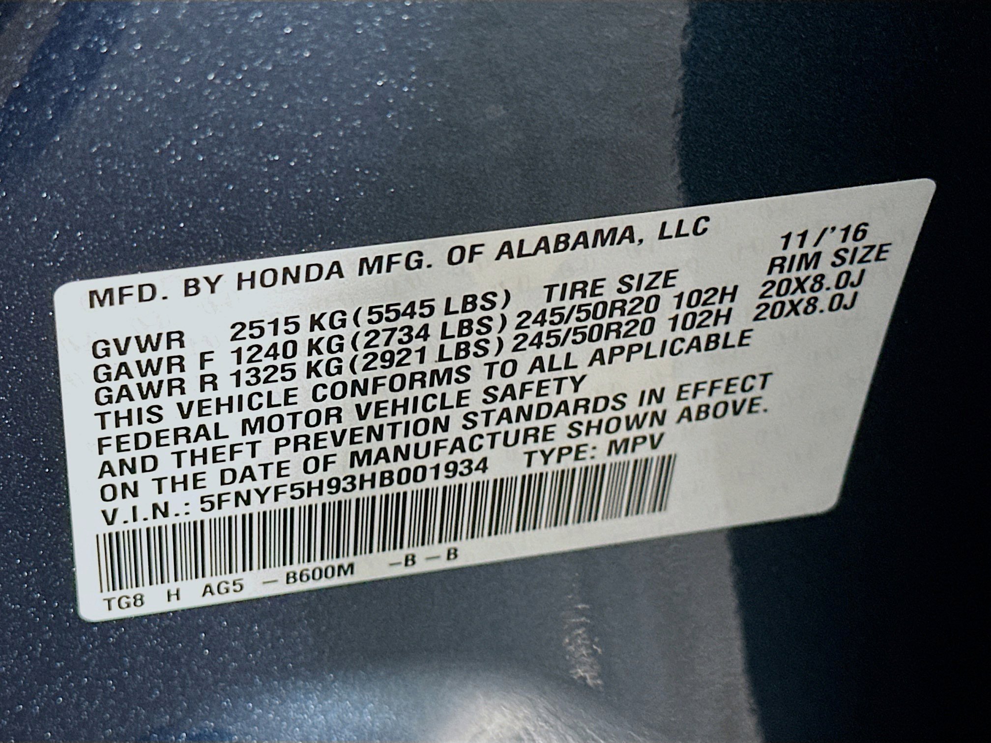 Used 2017 Honda Pilot Touring image 12