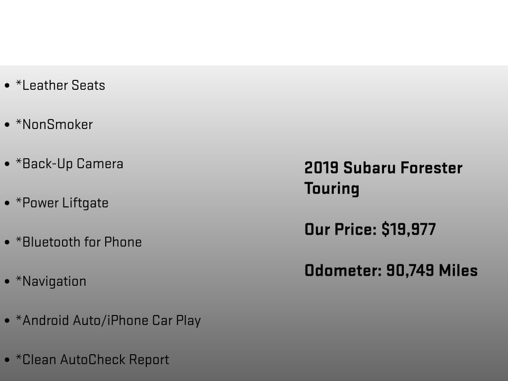 Used 2019 Subaru Forester Touring w/ Popular Package #3 AWD/4WD image 12