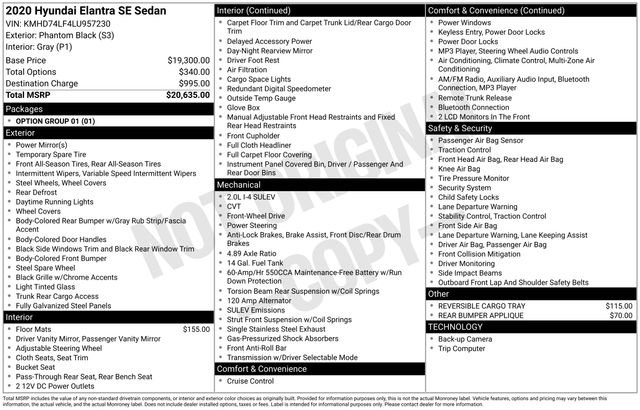 Used 2020 Hyundai Elantra SE image 10