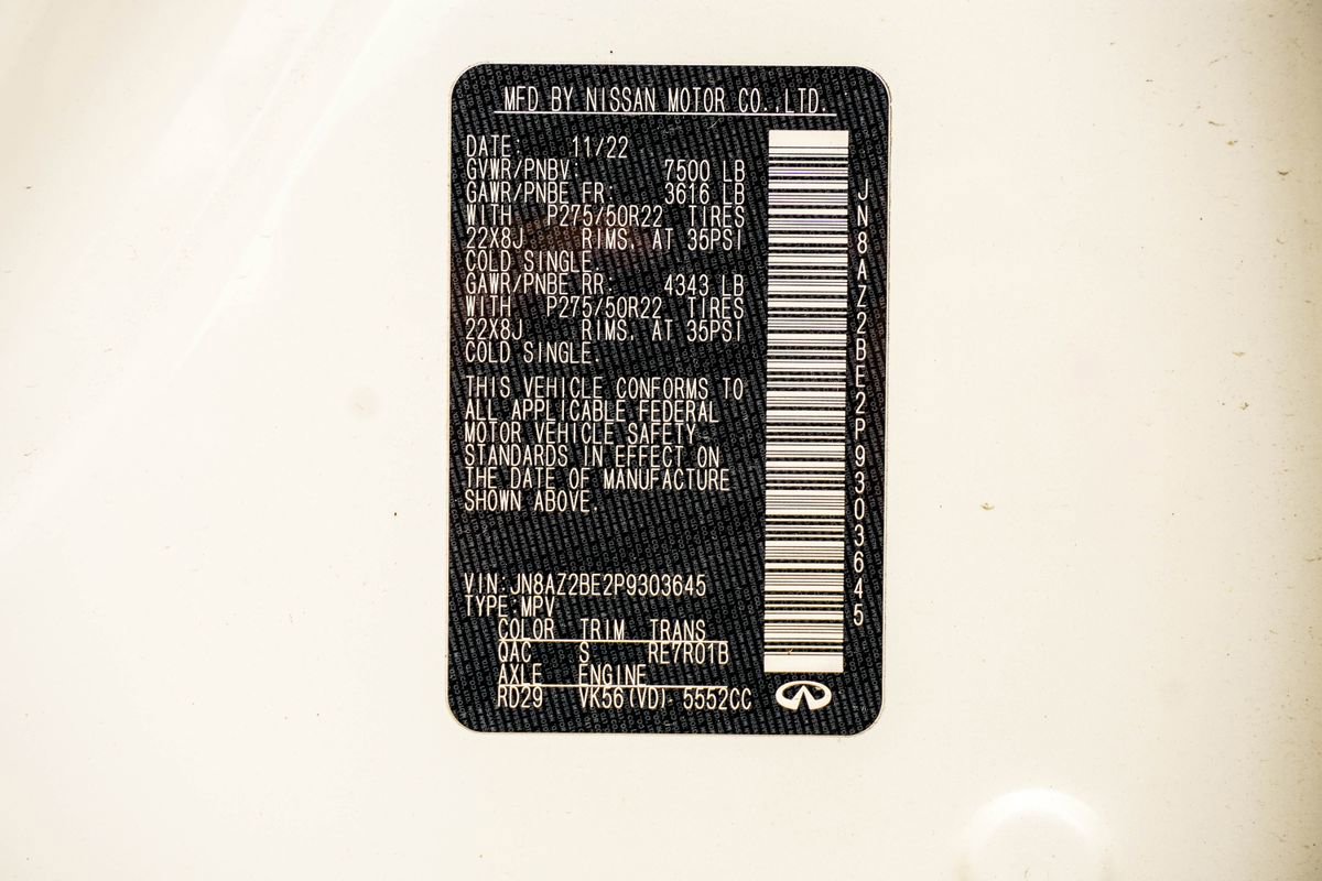 Used 2023 INFINITI QX80 Sensory w/ All-Season Package image 48