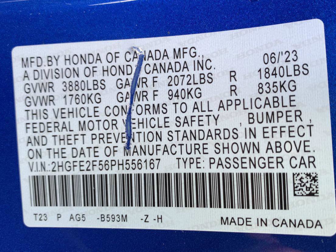 Certified 2023 Honda Civic Sport image 44