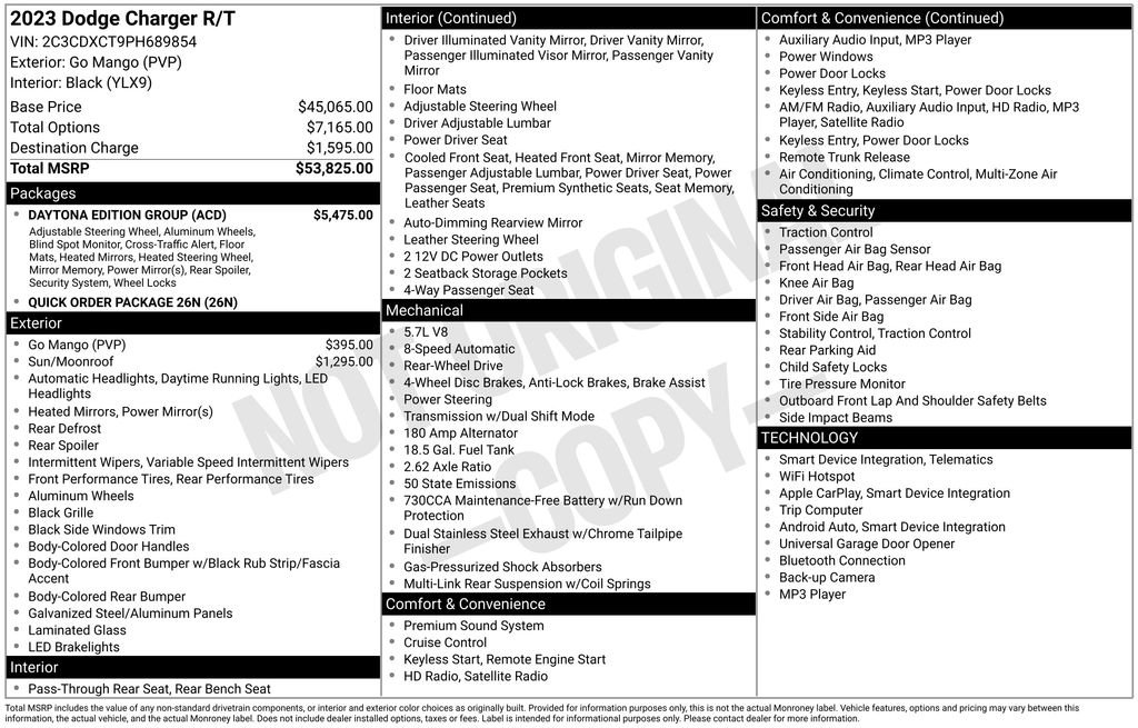 Used 2023 Dodge Charger R/T w/ Daytona Edition Group image 10