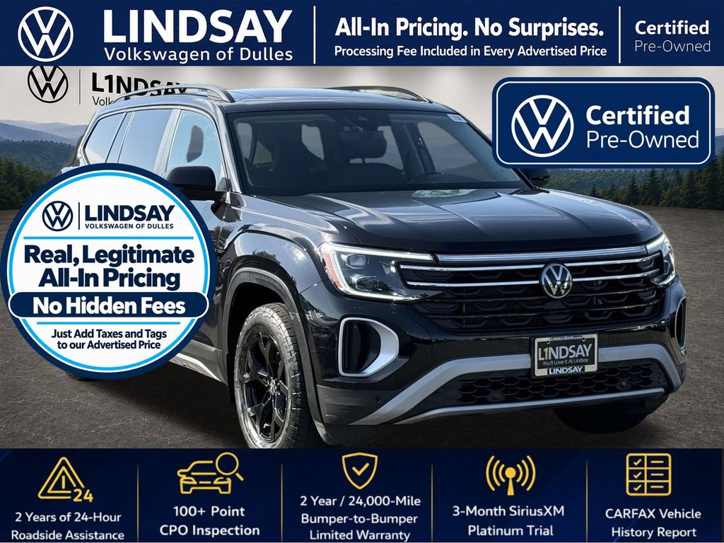 Used 2024 Volkswagen Atlas Peak Edition SE AWD/4WD image 1