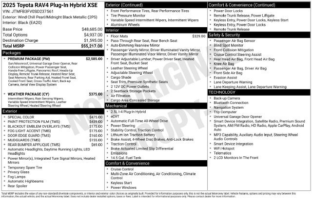 Used 2025 Toyota RAV4 XSE w/ Premium Package AWD/4WD image 22
