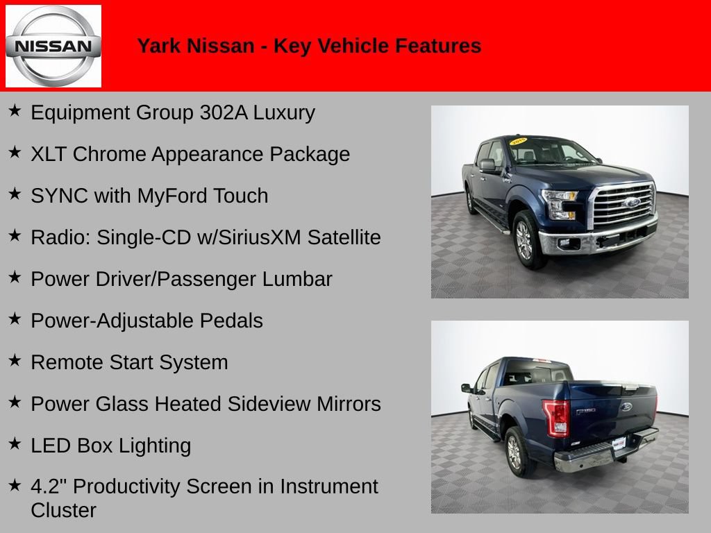 Used 2015 Ford F150 XLT w/ Equipment Group 302A Luxury RWD image 2