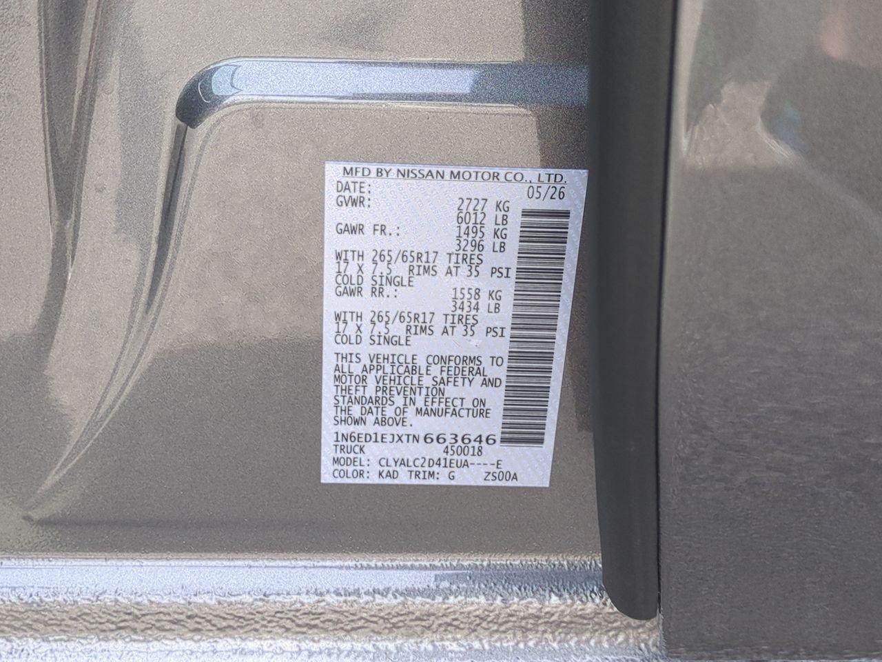 New 2026 Nissan Frontier SV w/ SV Convenience Package RWD image 41