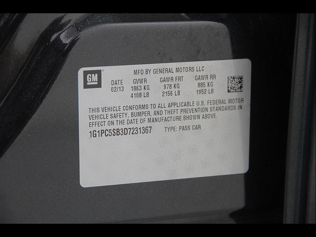 Certified 2013 Chevrolet Cruze LT w/ All-Star Edition FWD image 18