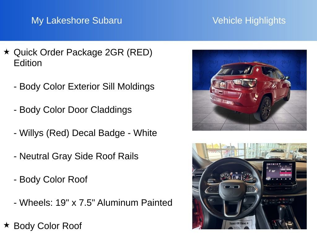 Used 2022 Jeep Compass Limited AWD/4WD image 11