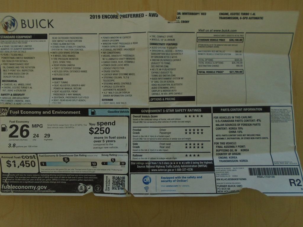 Used 2019 Buick Encore Preferred image 41