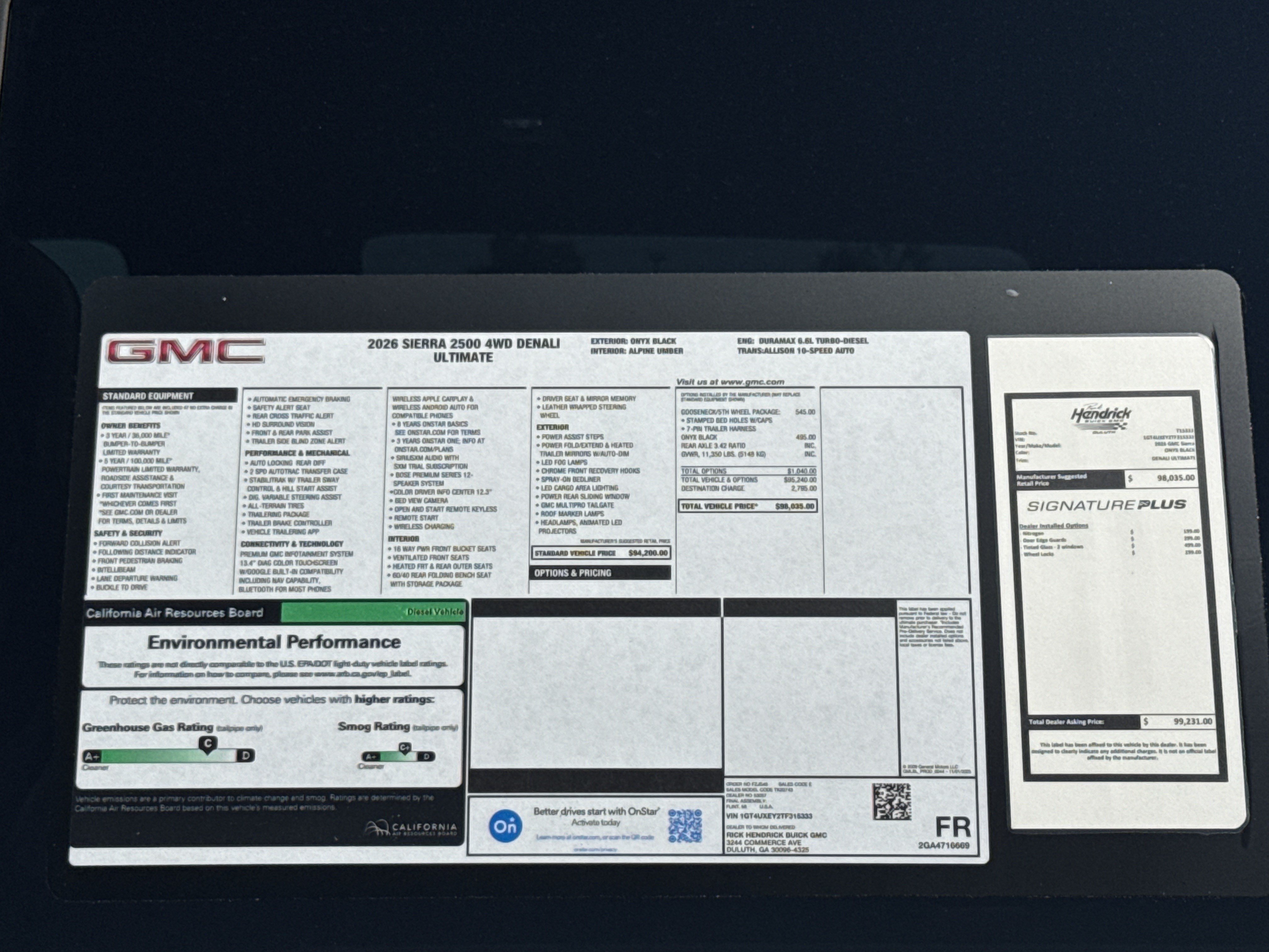 New 2026 GMC Sierra 2500 Denali Ultimate AWD/4WD image 38