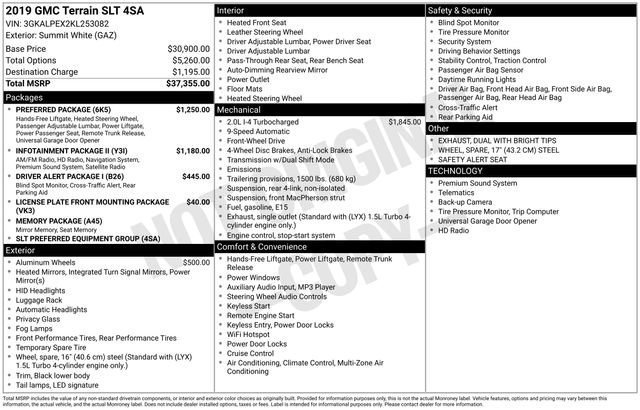 Used 2019 GMC Terrain SLT w/ Preferred Package FWD image 7