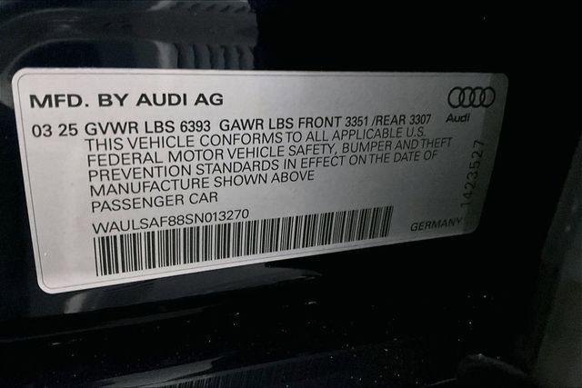 New 2025 Audi S8 image 13