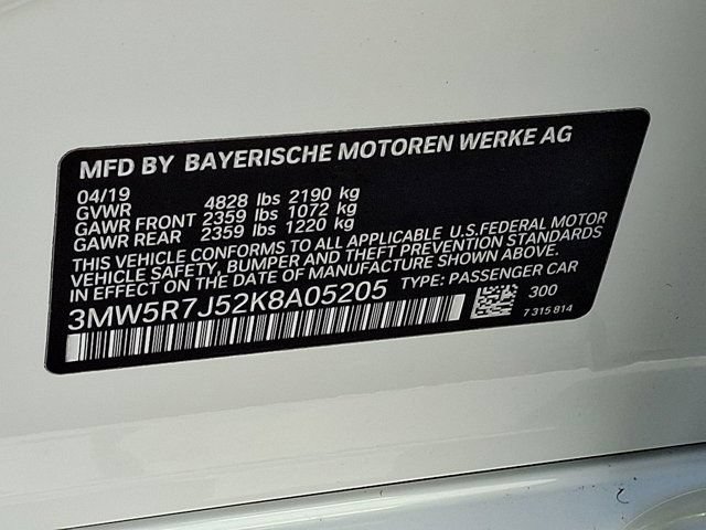 Used 2019 BMW 330i xDrive Sedan w/ Convenience Package AWD/4WD image 33