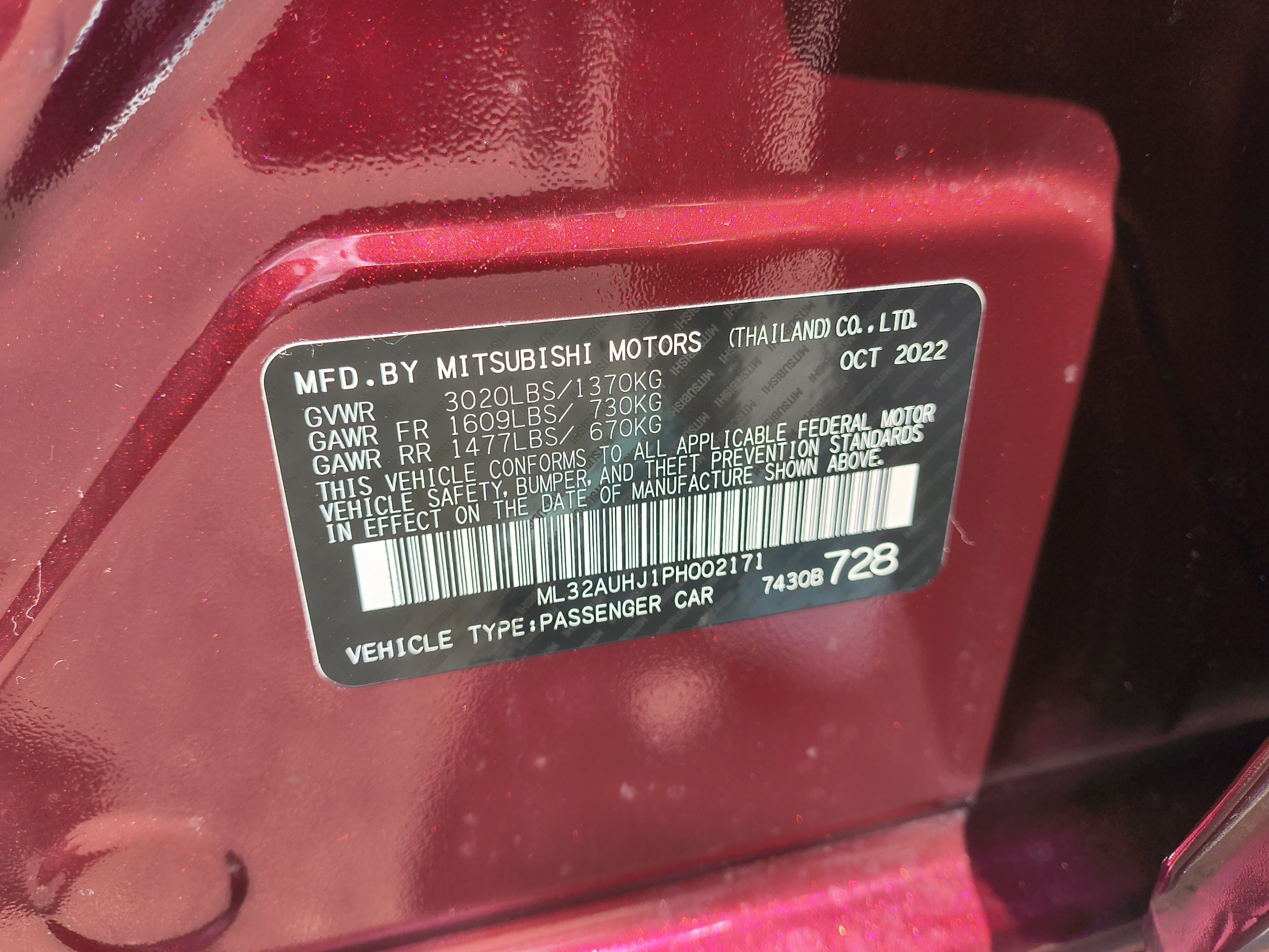 Used 2023 Mitsubishi Mirage ES FWD image 30