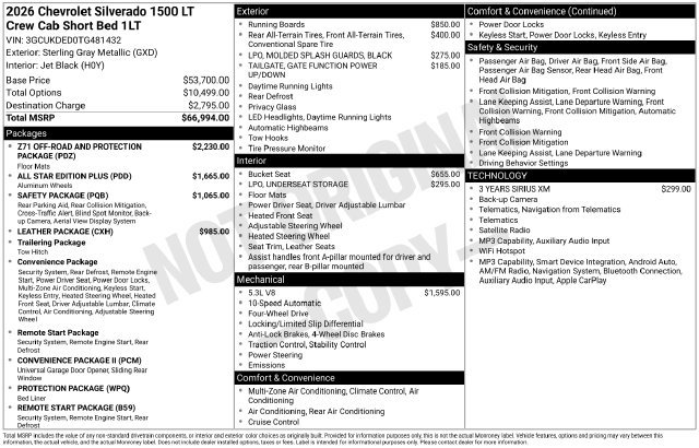 New 2026 Chevrolet Silverado 1500 LT AWD/4WD image 4