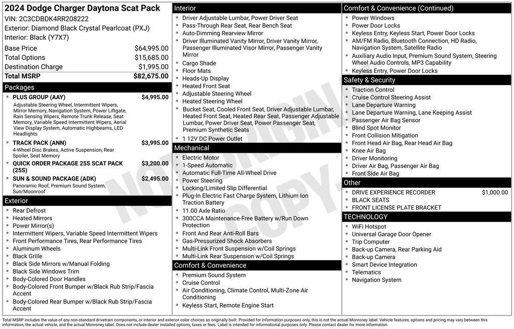 New 2024 Dodge Charger R/T Scat Pack w/ Plus Group image 3