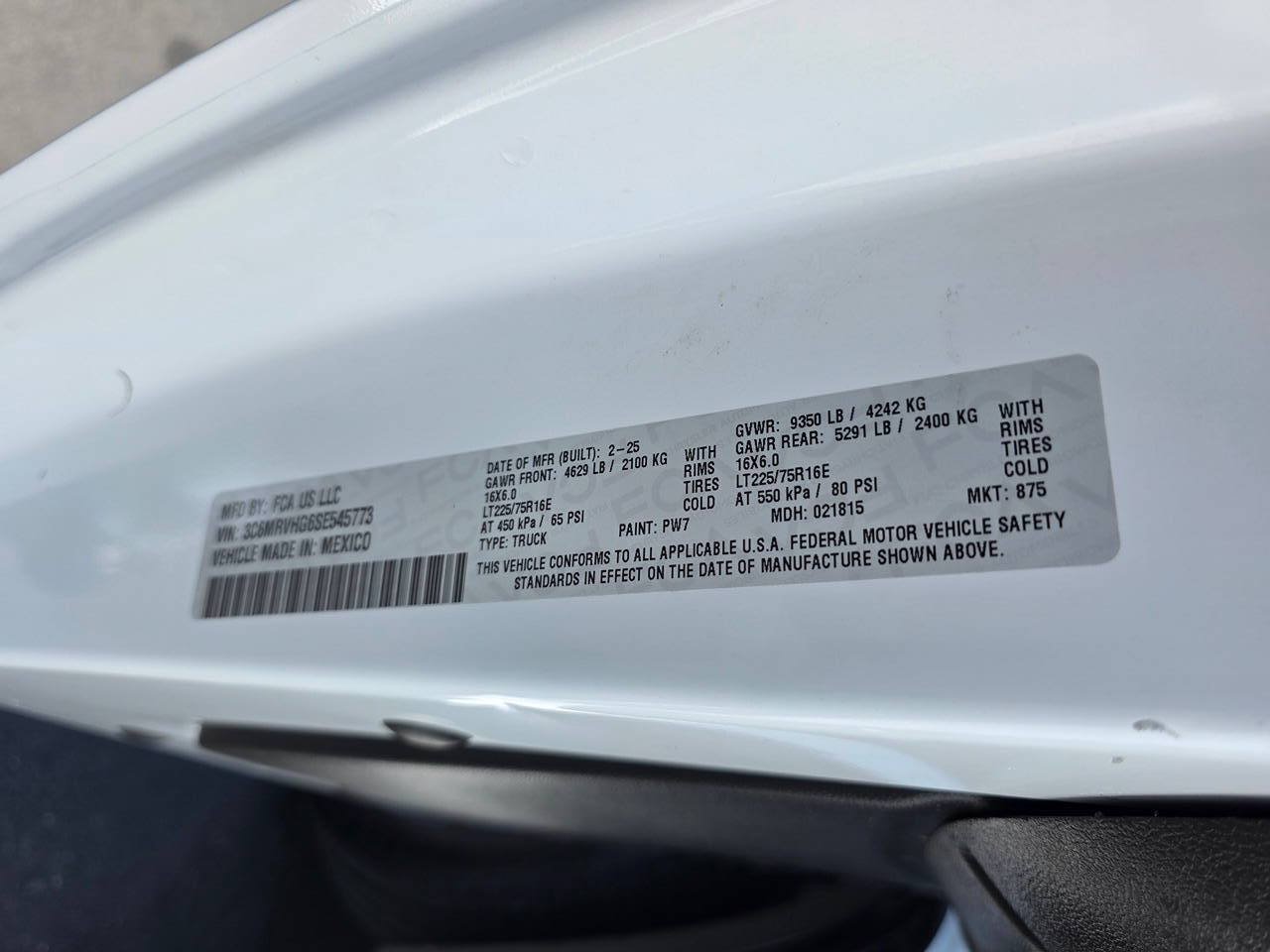 Used 2025 RAM ProMaster 3500 w/ Convenience Group FWD image 22