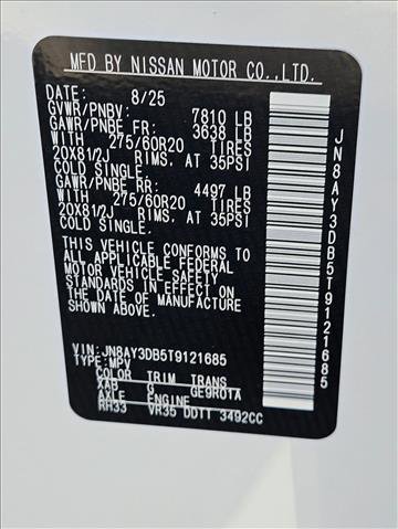 New 2026 Nissan Armada PRO-4X w/ Captain's Chari Seat Package image 16