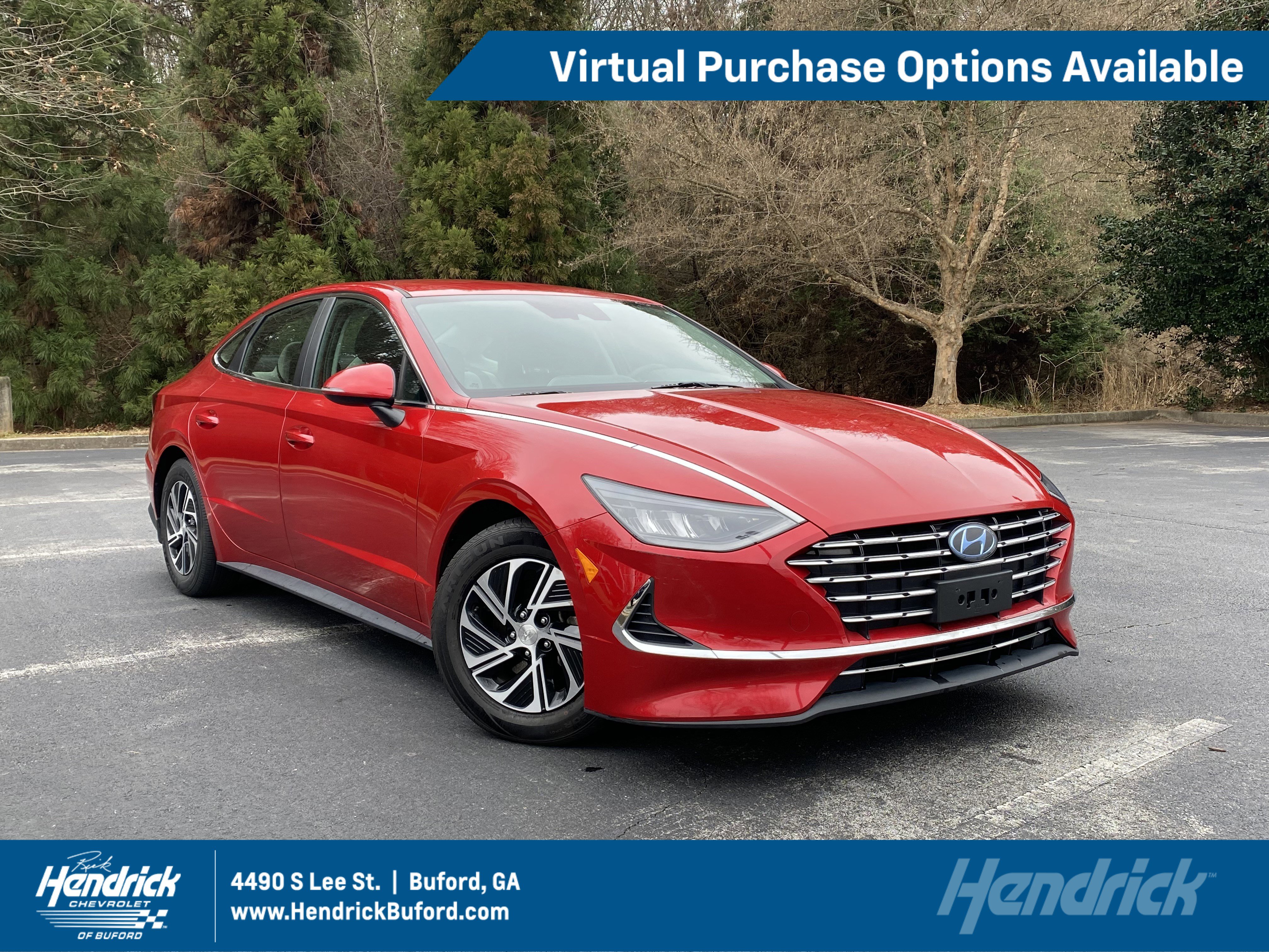Used 2020 Hyundai Sonata Blue image 1