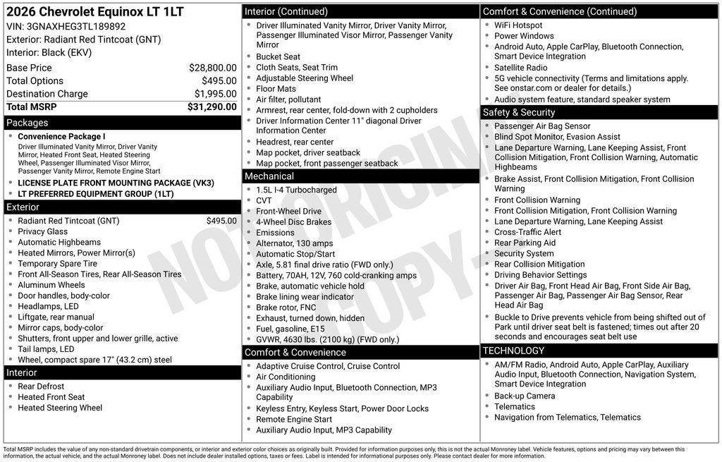 Certified 2026 Chevrolet Equinox LT FWD image 37