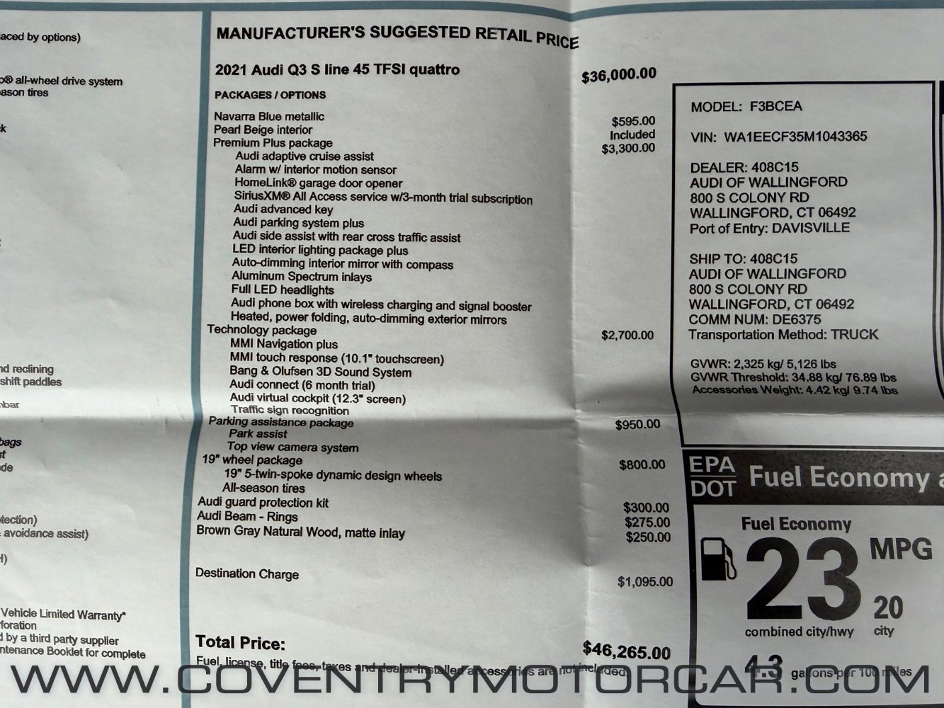 Used 2021 Audi Q3 2.0T Premium Plus w/ Premium Plus Package image 16