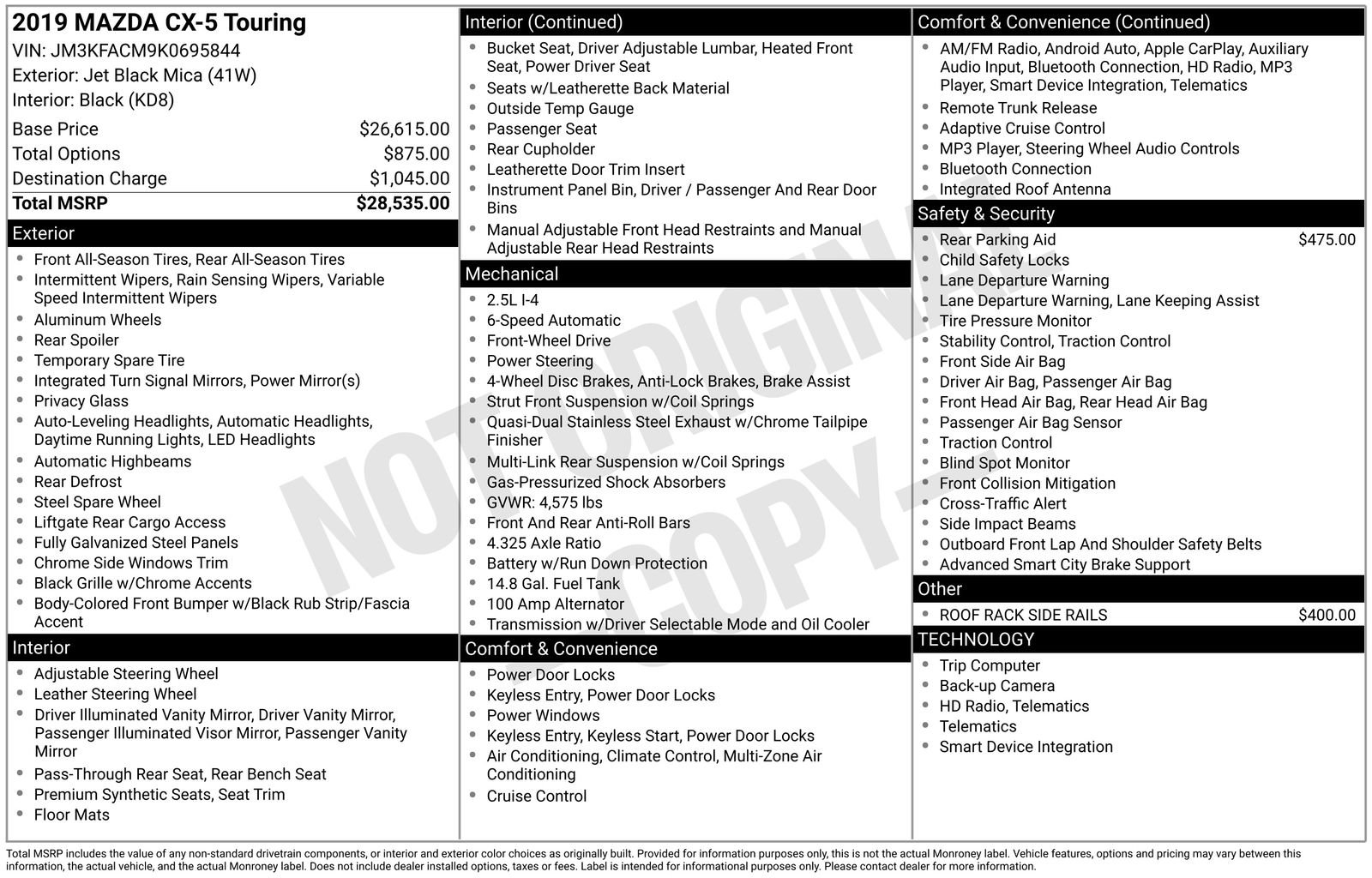 Used 2019 MAZDA CX-5 Touring